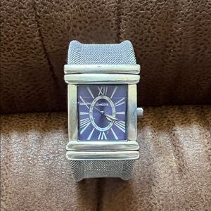 Chico's Silver Watch with Purple Dial